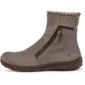 El naturalista for woman. 254571110005_039 Leather ankle boots N5457 grey (40), Flat, Zip, Casual