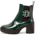Art for woman. 1165811WS003_0G3 Leather ankle boots 1658 Nappa green (42), 5 to 8 cm, None, Casual
