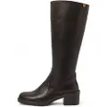 El naturalista for woman. 25663S301005_001 Boots N5663S Soft Nappa black (42), Leather, 8 to 10 cm, Zip, Classic