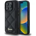 GUESS iPhone 16 Pro Quiltat deksel - svart