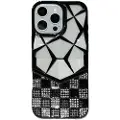 Mtp Products iPhone 16 Pro Max Rhinestone deksel med geometrisk diamantmønster - svart