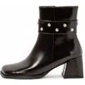 Art for woman. 11706S101003_001 Shinny leather ankle boots black (42), 5 to 8 cm, Zip, Classic