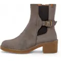 El naturalista for woman. 256691110005_039 Leather ankle boots N5669 grey (41), 3 to 5 cm, Zip, Casual