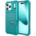 Mtp Products iPhone 17 Pro Max TPU-deksel med kortholder - Turkis