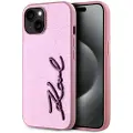 Karl Lagerfeld Wrinkled Pu Signature Logo Iphone 15 Telefondeksel