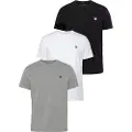 Timberland for man. TB0A6GH19591 Pack of 3 Dunstan River T-shirts grey, black, white (L), Casual, Cotton, Short sleeve