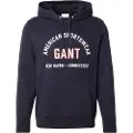 Gant for man. 2067090 Printed Graphic Sweatshirt navy (XL), Blue, Casual, Cotton