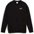 Puma ESS Small No. 1 Logo Relaxed Crew Sweatshirt Women, Clothing, Black, XS