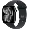 Apple Išmanusis laikrodis O2 Aktion Apple Watch S11 LTE 46mm Alu diamantschwarz, Sport juodas M/L