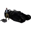 Mcfarlane Toys Den Mørke Ridderen Gull Dc Multiverse Tumbler-kjøretøy Med Lucuis Fox-figur
