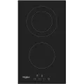 Whirlpool WRD 6030 B - Keramisk komfyrtopp - 2 plater - Nisje - bredde: 27 cm - dybde: 49 cm