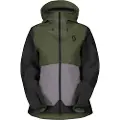 SCOTT Explorair 3L, Skalljakke, Dame, Douglas Green/Evening Grey