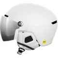POC Obex Visor, Skihjelm med Visir, Hydrogen White