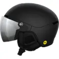 POC Obex Visor, Skihjelm med Visir, Uranium Black Matt