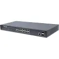 Intellinet 561198-uk Managed L2+ Gigabit Ethernet [10/100/1000] Poe Black Switch