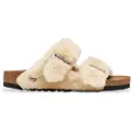 Birkenstock for woman. 1030275 Shearling Cover Upper Sandcastle Beige Sandals (41), Flat, None, Casual