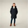 Save the Duck for girl. P41909G-LEAF21 Trini Parka Coat black (152cm), Casual, Recycled Polister, Sustainable, children's fashion