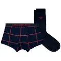 Emporio Armani for man. EM000620_AF15003 Gift set with navy Holidays boxer shorts and socks (XL), Homewear, Cotton
