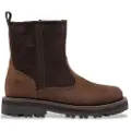 Timberland unisex for kids. TB1A28KX2421 Courma Mid Warm brown leather boots (22), Flat, Zip, Casual, children's fashion