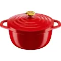 Tefal Air E25446, 4,7 l, Rund, Rød, Støpt aluminium, Keramisk, Rød