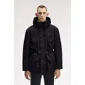 Fred perry for man. J1315 Parka Partch Pocket black (M), Casual, Recycled Polister, Sustainable