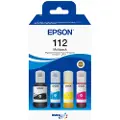 Epson 112 Multipack - 4 pakker - svart, gul, cyan, magenta - original - hengende boks - blekkpåfylling
