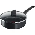 Tefal Family cook Sautepan w. lid 24 cm Black