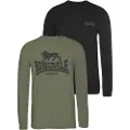 Lonsdale Ayrshire Langarmet T-skjorte 2 Enheter