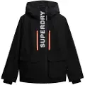 Superdry for woman. WS110181A Ultimate Freestyle Ski Jacket black (S), Casual, Sport, Polyester, Snow