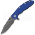 Hinderer 3.5 XM-18 Harpoon Spanto foldekniv, Magnacut, Working Finish, blå