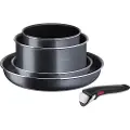Tefal | Stekepannesett Ingenio XL Force | L1589502 | Baking | Diameter 16cm/20cm/22cm/28cm | Ikke egnet for induksjonstopp | Avtakbart håndtak | Svart