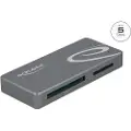 DeLOCK - Kortleser (MMC, SD, miniSD, RS-MMC, MMCmobile, CFast Card type I, CFast Card type II, SDHC, miniSDHC, SDXC, SDHC UHS-I, SDXC UHS-I, SDHC UHS-II, SDHC UHS-II, MMC II) - USB-C 3.2 Gen 1