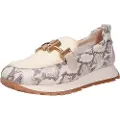 Hispanitas for woman. PHV253919 Beige Kansas Leather Moccasins (38), 1 to 3 cm, None, Casual, Animal Print