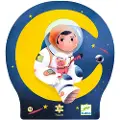 Djeco Siluetų dėlionė - Astronauts mėnulyje (36 detaljer)