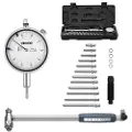 Vevor Måleverktøysett med måleur og boringsmåler, måleur 0,03 mm nøyaktighet, boringsområde 50,8–152,4 mm med stang, oppbevaringsetui, ambolter for industrielle maskineringsmålinger