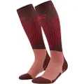 Cep Ski Ultralight Socks Tall 3.0, Skistrømper, Dame, Brown/Dark Red
