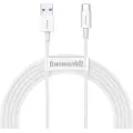 Baseus Superior Series-kabel USB til USB-C, 66 W, 2 m (hvit)