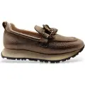 Hispanitas for woman. HI254238 Leather Moccasins Kansas Bolero taupe (37), Flat, 1 to 3 cm, None, Casual