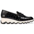 Wonders for woman. C-7612 Simon leather loafers black (39), 1 to 3 cm, None, Casual