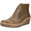 El naturalista for woman. 2516812LY005_020 Leather ankle boots N5168 taupe (42), 3 to 5 cm, Zip, Casual