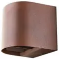 SG ARMATUREN Artes Round outdoor wall lamp 8W LED 3000K, corten