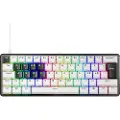 Pulsar PCMK 3 HE 60 (ISO) - Gamingtastatur - Uten numpad - Nordisk - Hvit