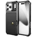 Mtp Products iPhone 17 Pro TPU-deksel med kortholder - Svart
