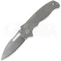 Demko Knives AD20.5 3V Slicer Shark foldekniv, Milled Titanium