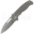 Demko Knives AD20.5 3V Slicer Shark foldekniv, Smooth Titanium