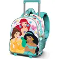 KARACTERMANIA Disney Princess Rainbows 3d Ryggsekk Med Hjul