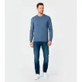 Hugo Boss for man. 50501762 Avac blue jumper (XXL), Casual, Wool