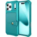 Mtp Products iPhone 17 Pro TPU-deksel med kortholder - Turkis