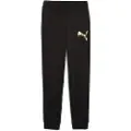 Puma Essentials Metallic Sweatpants Women, Clothing, Black/Metallic Gold, XXL