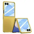 Mtp Products Samsung Galaxy Z Flip7 Plast-deksel med Ytre Beskyttelsesglass - gul